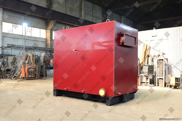 Промышленный котел КВД-0.25 МВт на дровах